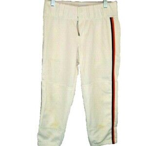 Womens Worth White Poly Quilted Cycling Knee Pants  sz M x 22 x 7 rise